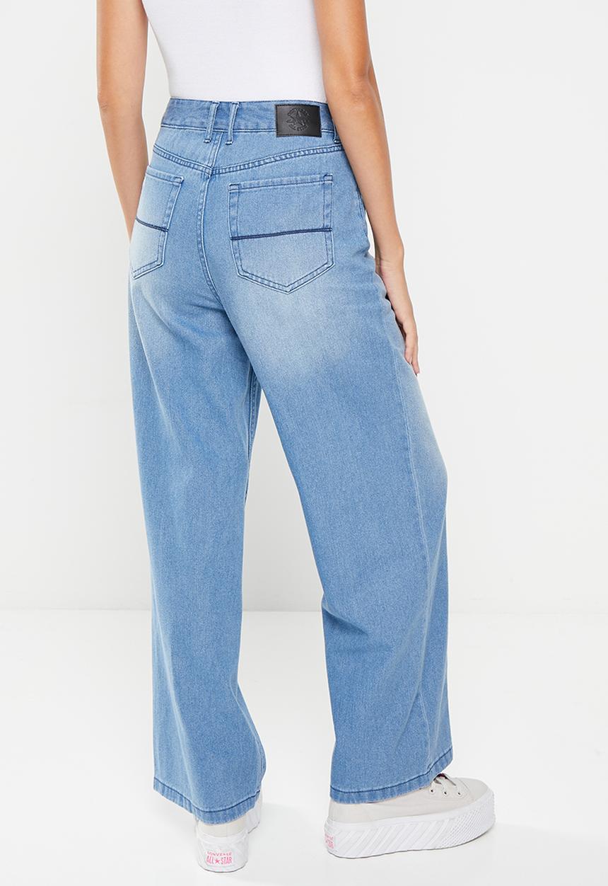 Converse - Seasonal denim wide leg - med light indigo