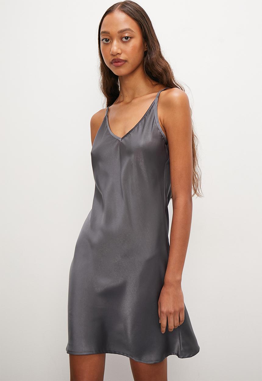 Superbalist - Satin slip - steel grey