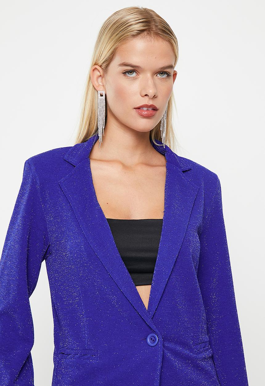 SISSY BOY - Generation: sparkle suit jacket - cobalt