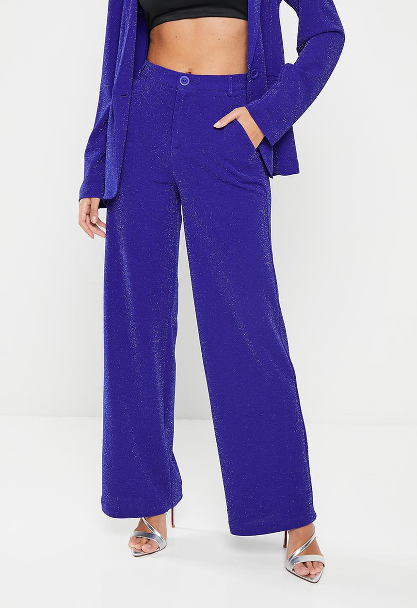 SISSY BOY - Generation: sparkle suit pant - cobalt