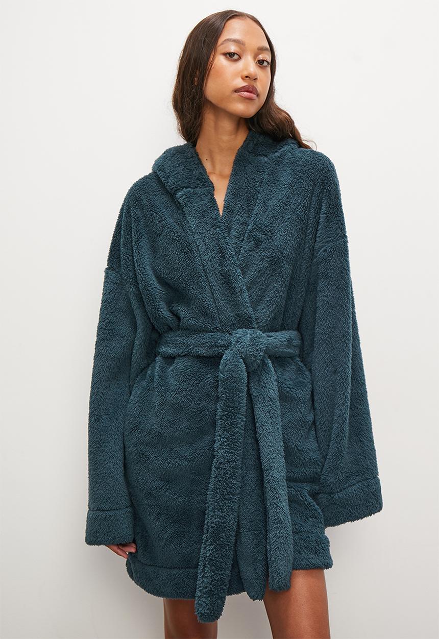 Superbalist - Plush short night gown - navy