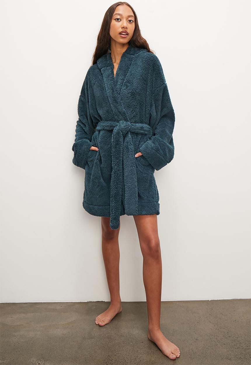 Superbalist - Plush short night gown - navy