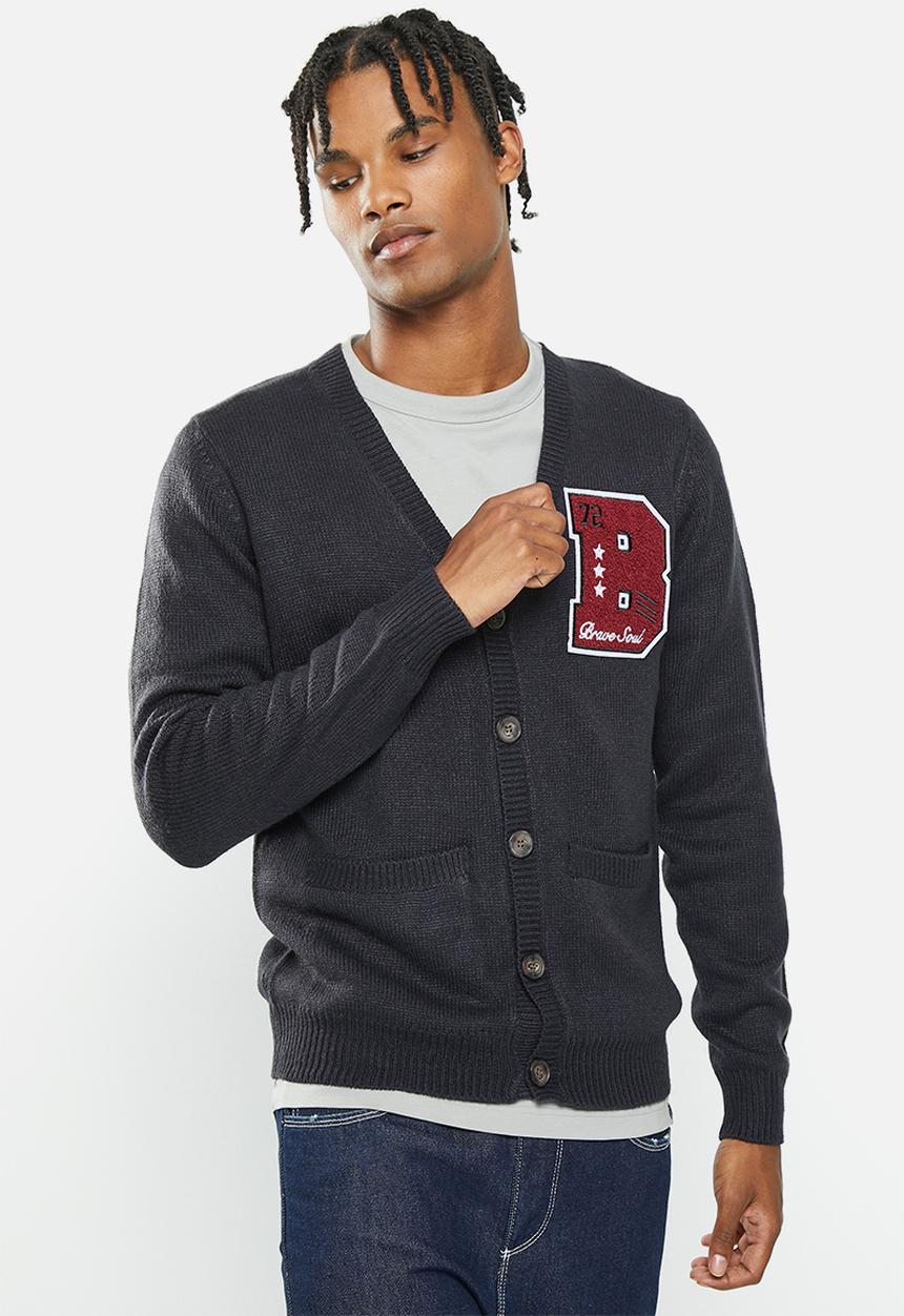 Brave Soul - Septimus knitwear - midnight navy