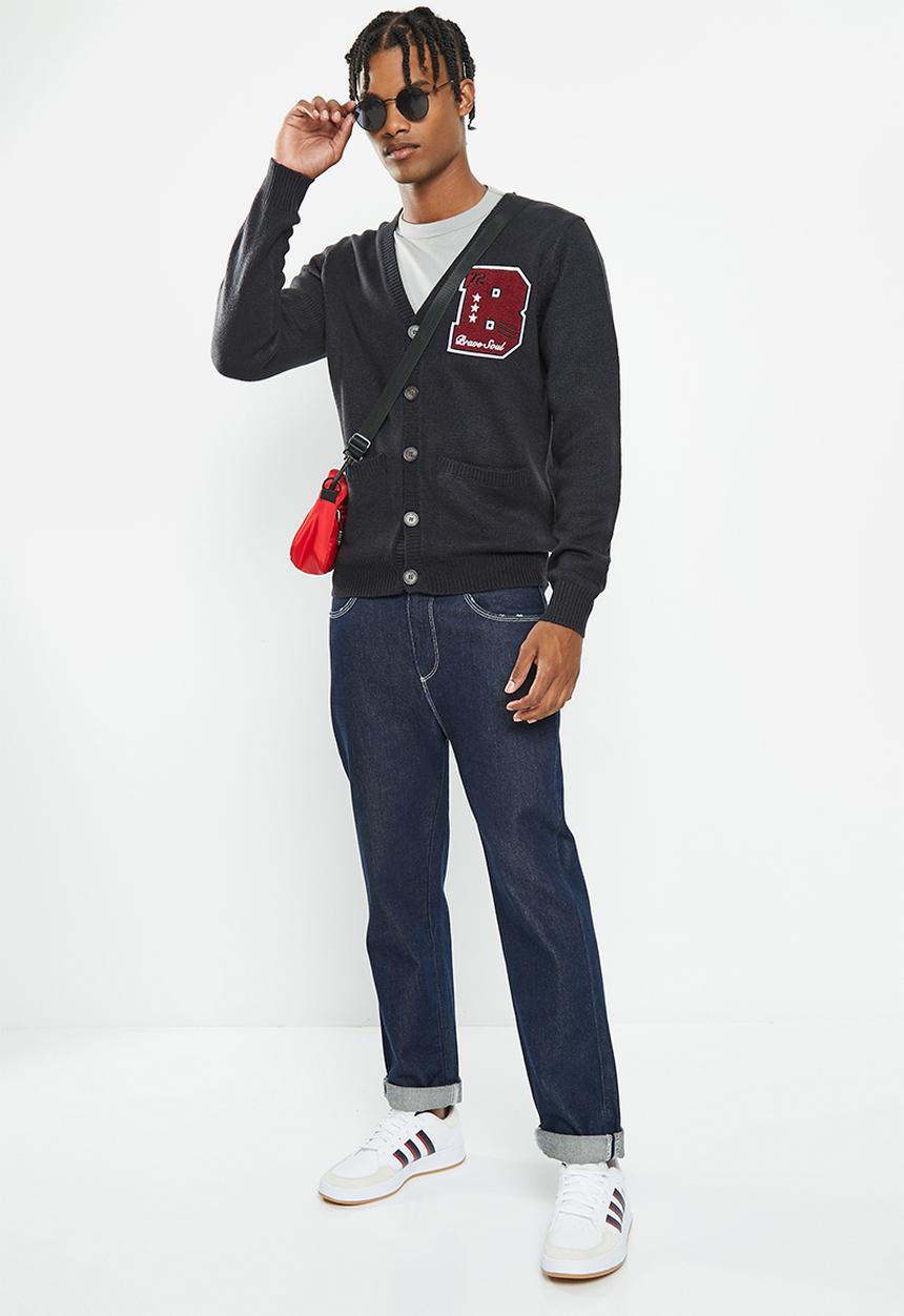 Brave Soul - Septimus knitwear - midnight navy