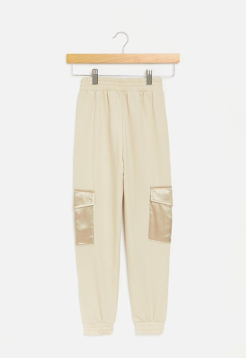 SISSY BOY - Alpha and omega: track pants  - stone