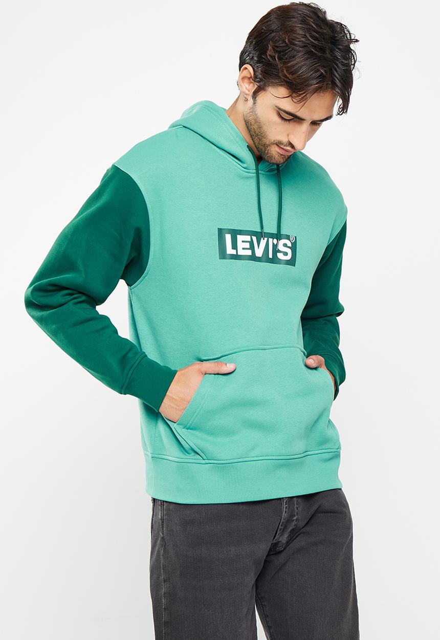 Levi’s® - Relaxed graphic po colorblock bt hoodie - green