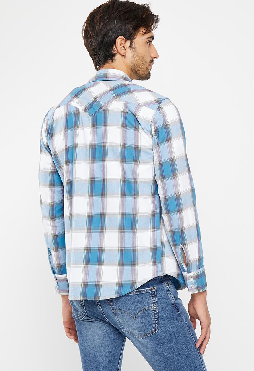 Levi’s® - Classic western standard van plaid sea - blue & white 