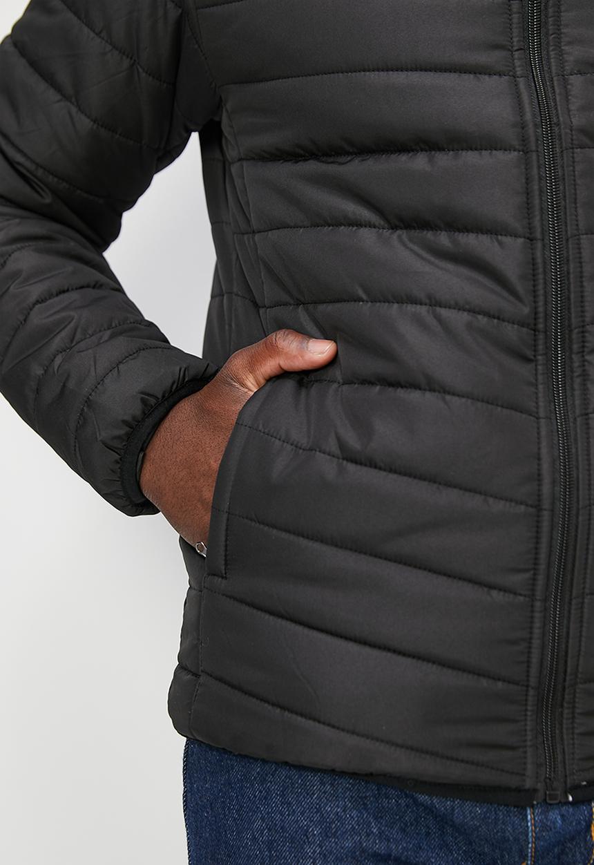 Lark & Crosse - Ascend funnel neck lightweight  puffer jacket - black