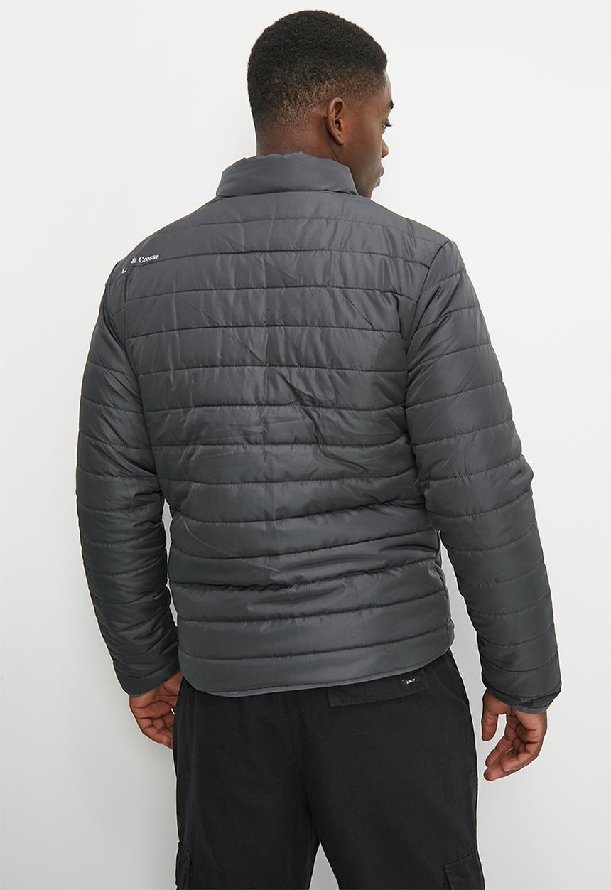 Lark & Crosse - Ascend funnel neck lightweight  puffer jacket - charcoal