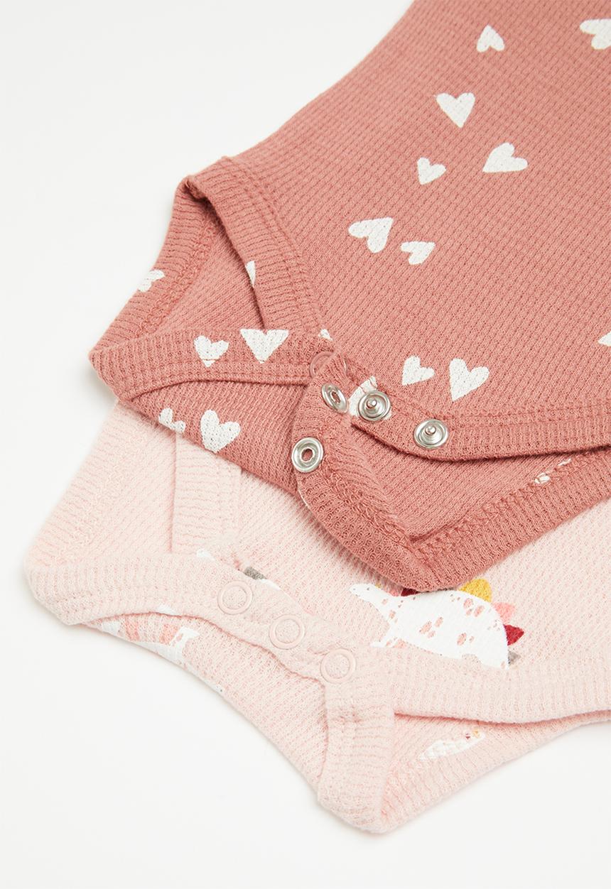Pop Candy - 2 Pack babygrow & beanie set - pink