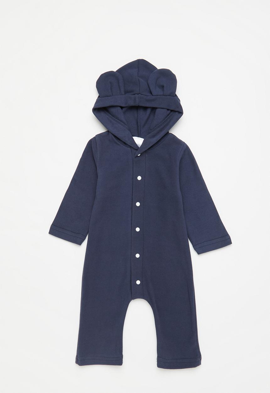 Pop Candy - Boys hooded romper - navy