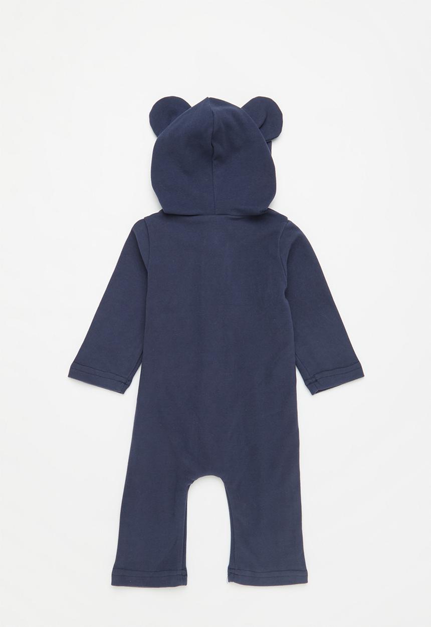 Pop Candy - Boys hooded romper - navy