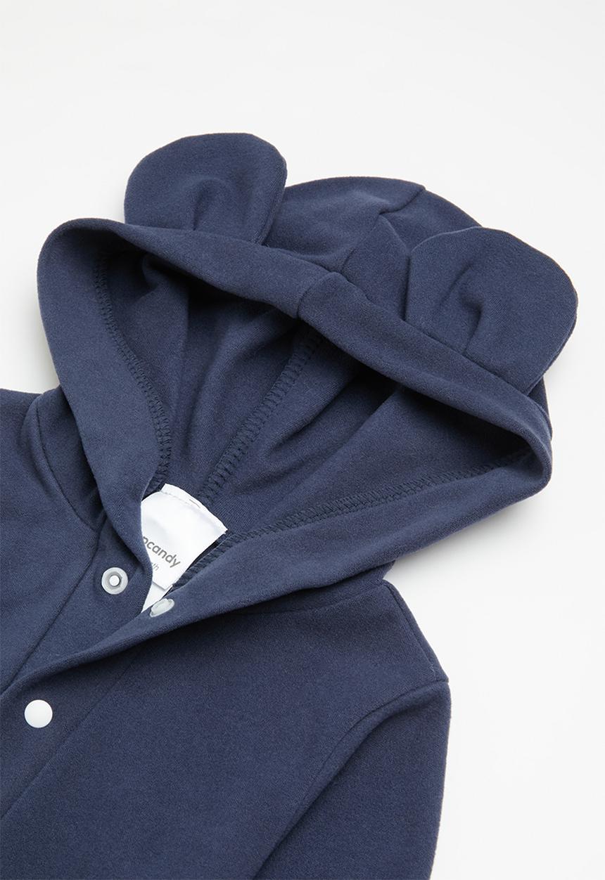 Pop Candy - Boys hooded romper - navy