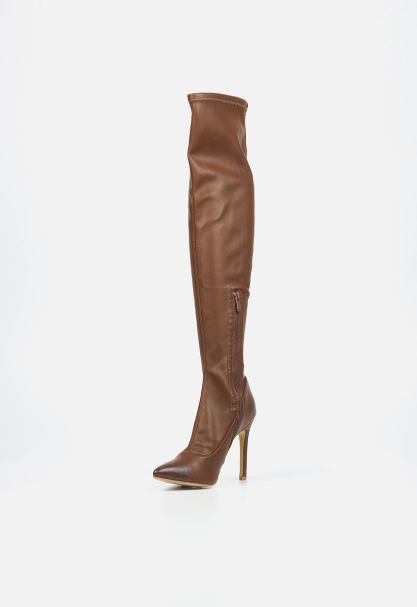 Miss Black - Boss 7 knee length boot - chocolate