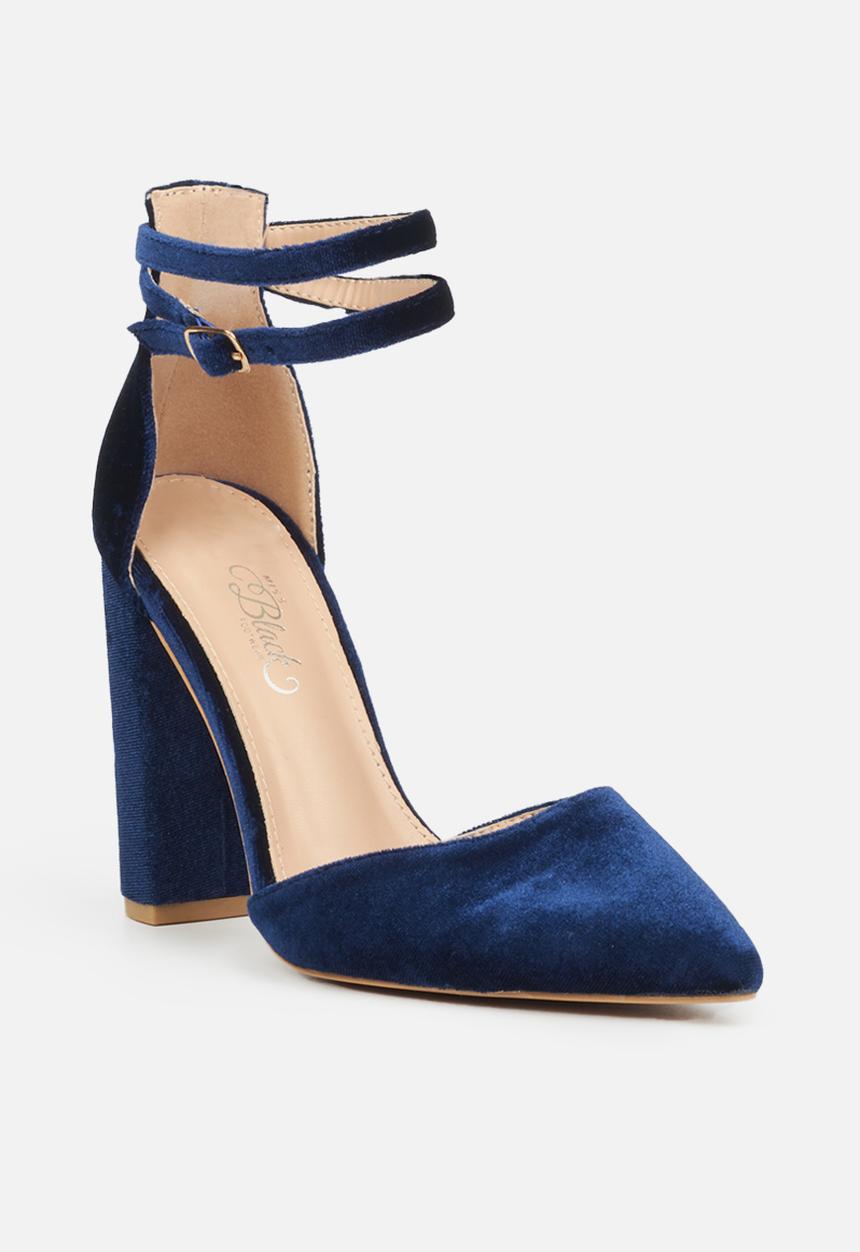 Miss Black - Criss 5 court heel - navy