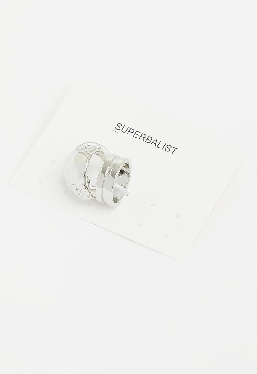 Superbalist - Corey multi ring pack - silver