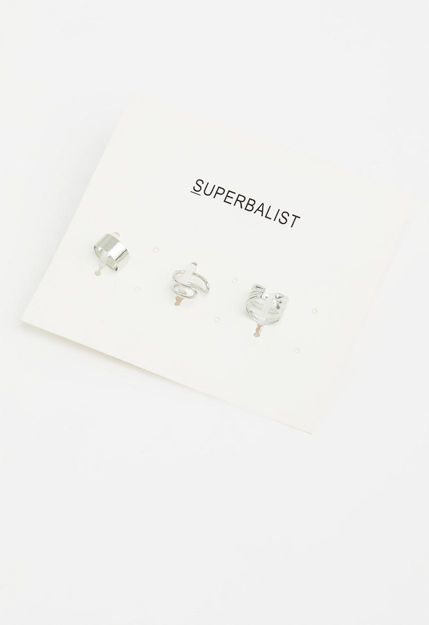 Superbalist - Bradley ear cuff pack - silver