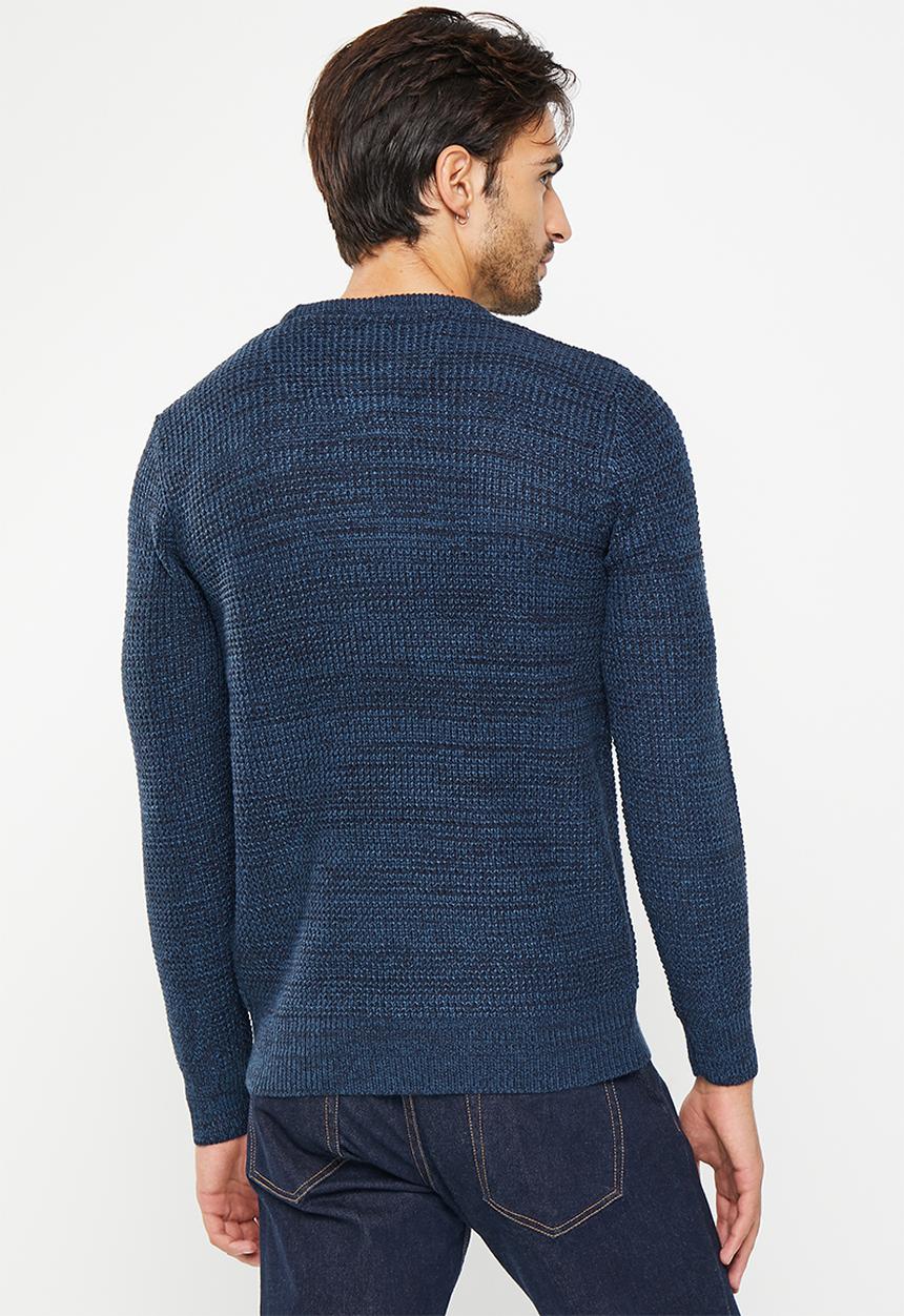 Brave Soul - Neutronh knitwear - midnight navy