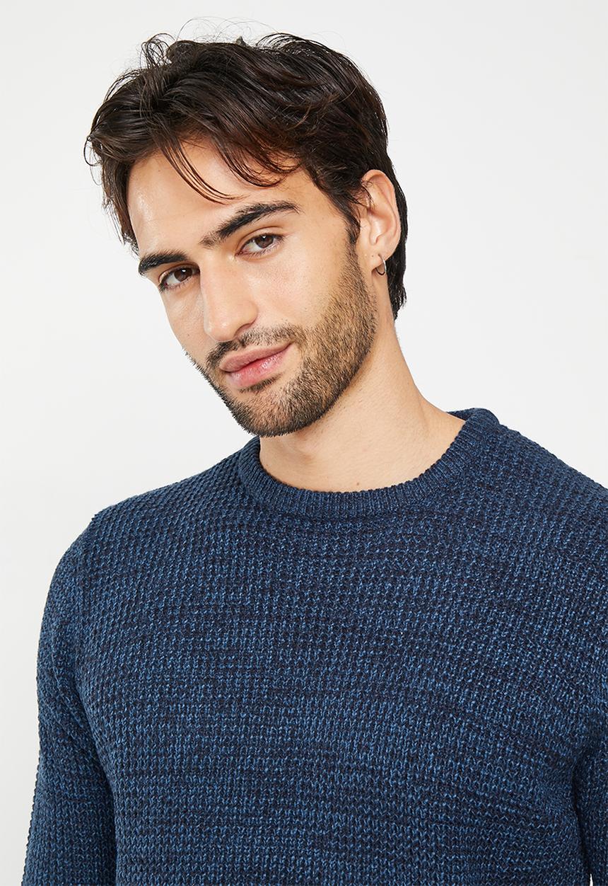 Brave Soul - Neutronh knitwear - midnight navy