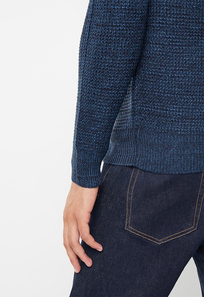 Brave Soul - Neutronh knitwear - midnight navy