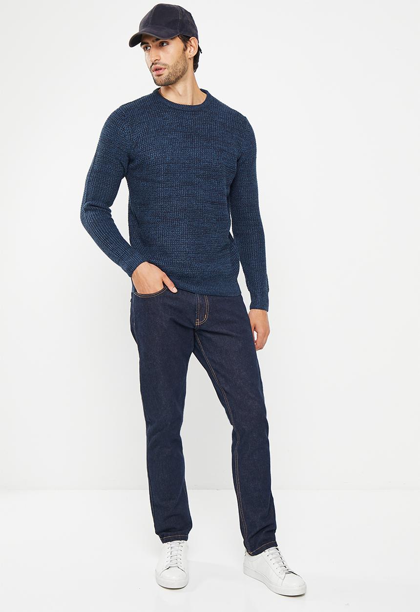 Brave Soul - Neutronh knitwear - midnight navy