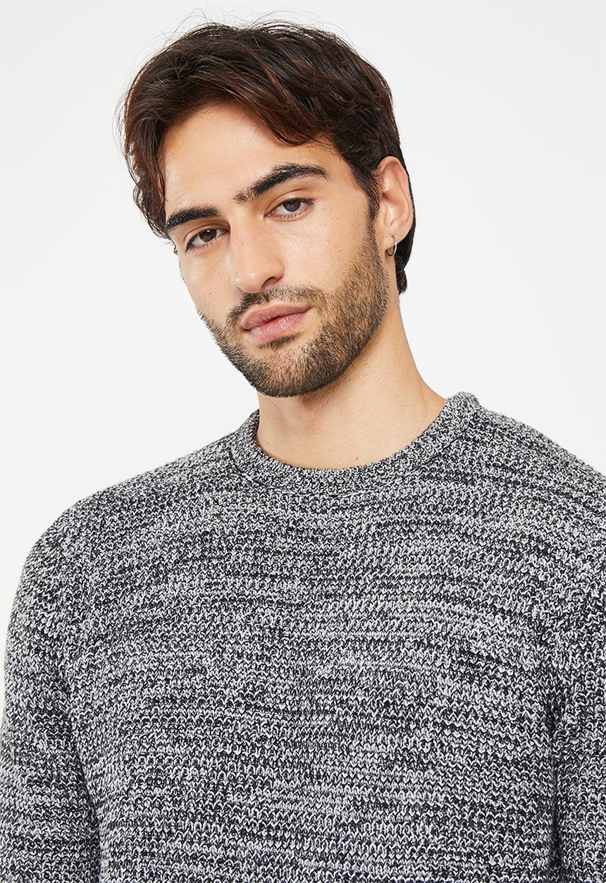 Brave Soul - Neutroni knitwear - grey & black