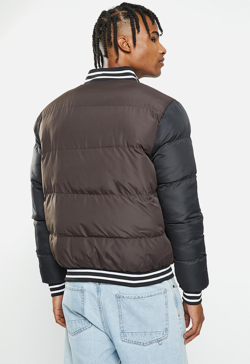 Brave Soul - Jarrow jacket - brown & black