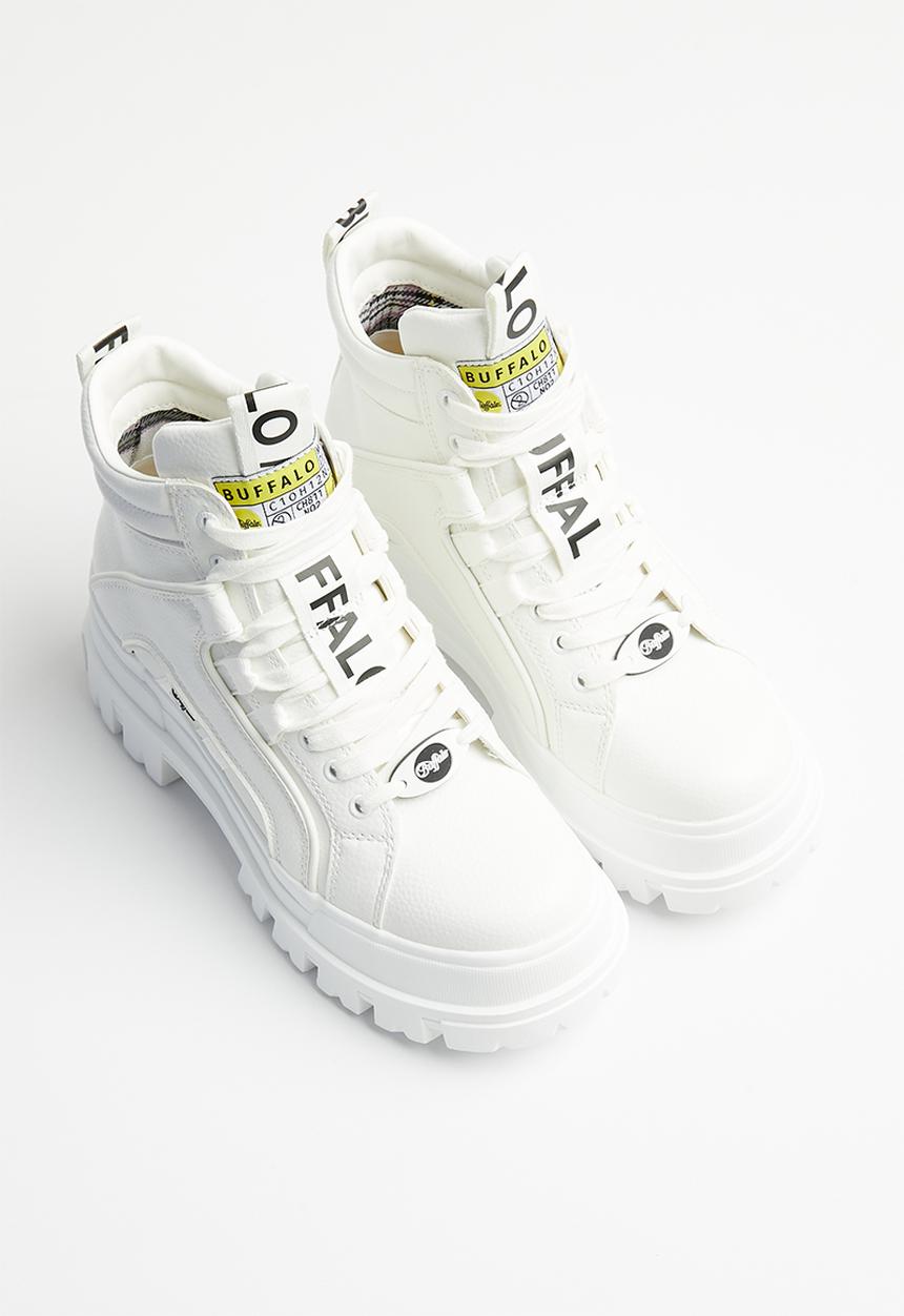 BUFFALO - Aspha nc mid lace up - white