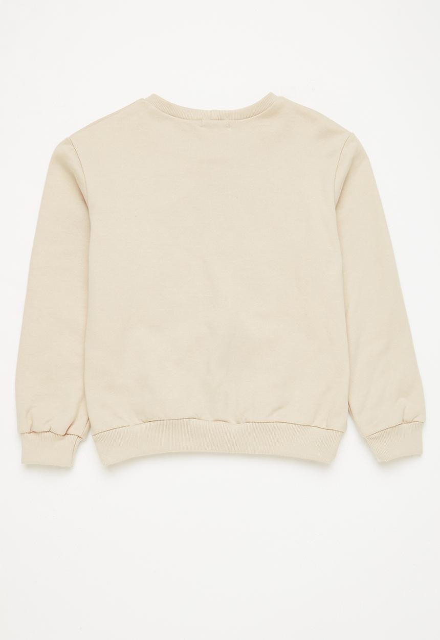 Superbalist - 2 Pack graphic sweat top -stone & mid blue