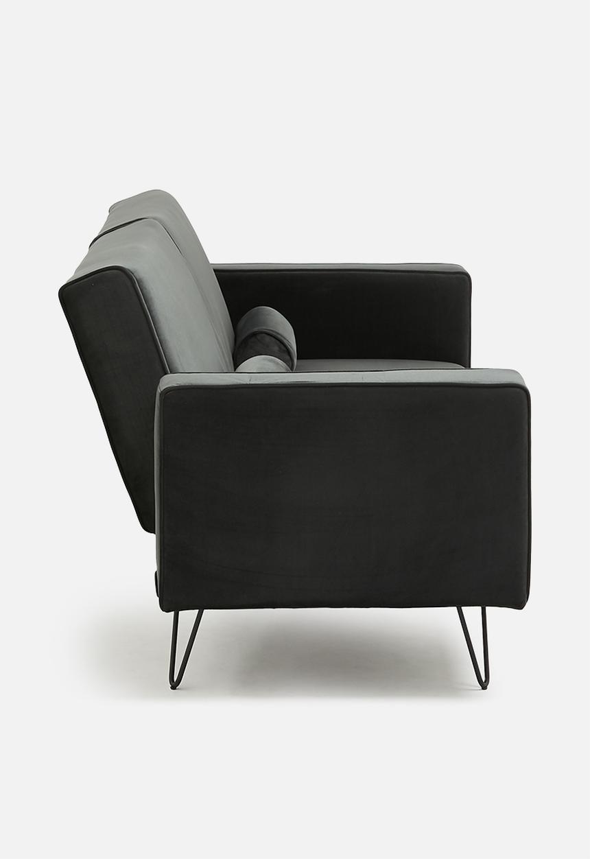 SF Collection - Stockholm 3 seater sofa bed - mourne grey velvet