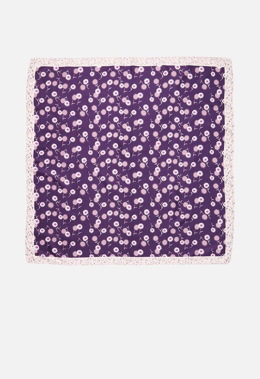 Superbalist - Floral print neckerchief - purple