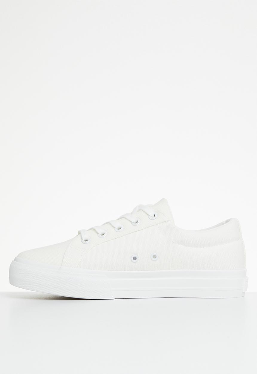 POLO - Classic canvas sneaker - white