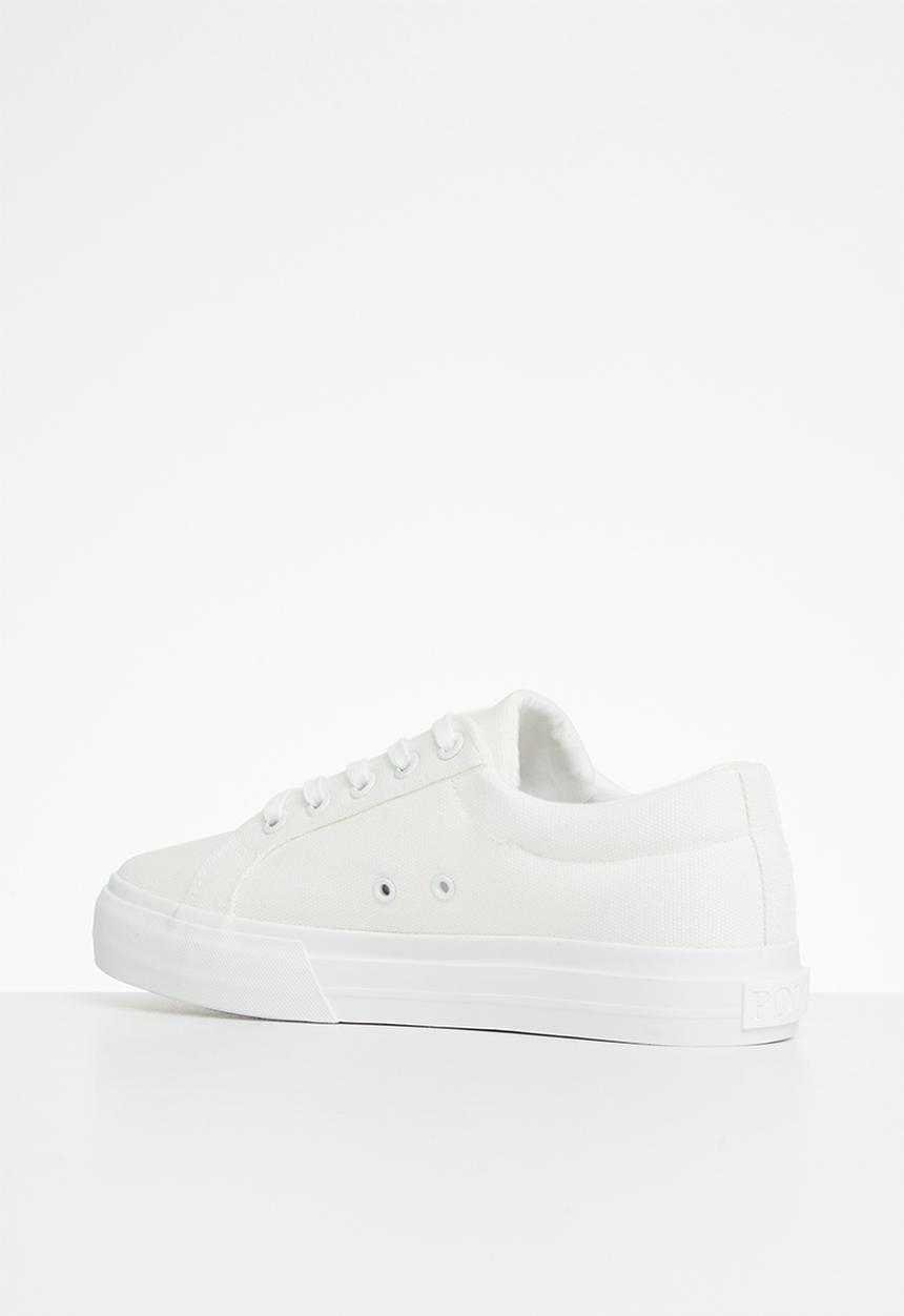 POLO - Classic canvas sneaker - white