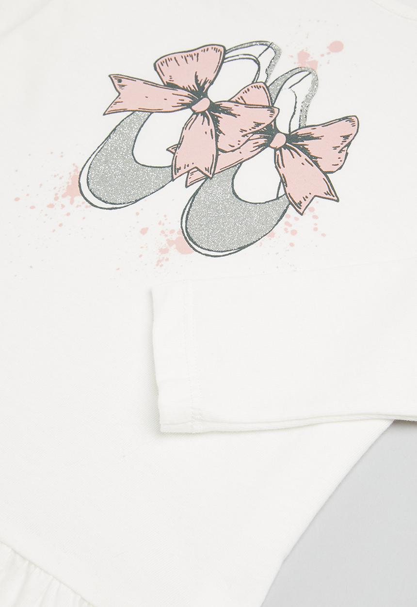 Superbalist - Girls 2 pack printed dress - light pink & ecru
