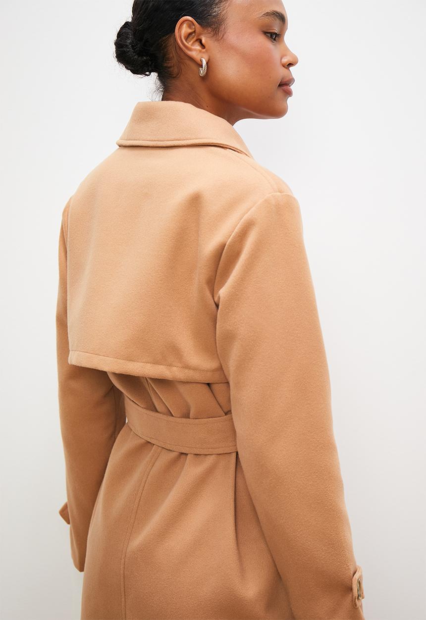 edit - Belted coat - camel