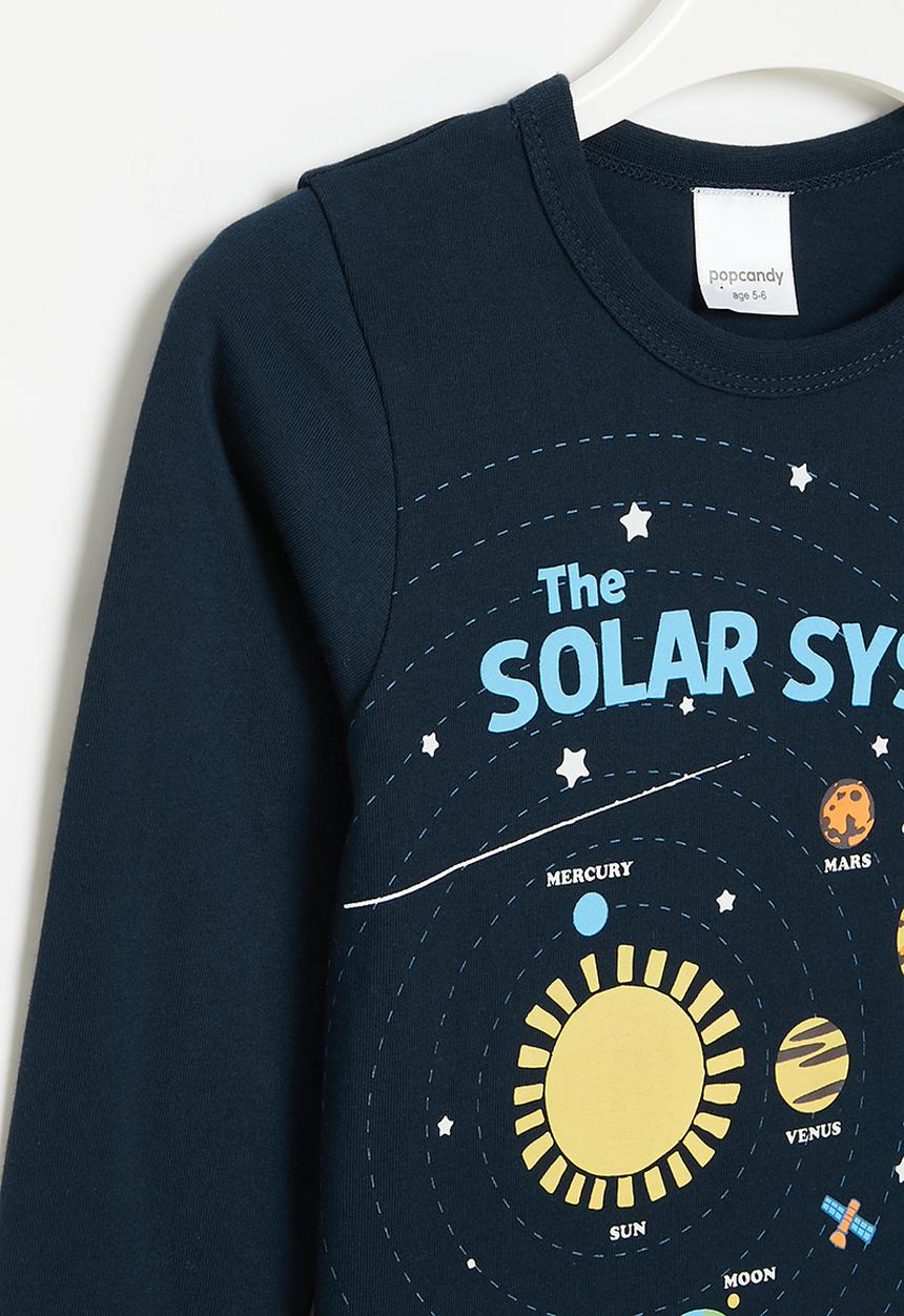 Pop Candy - Boys space tee - navy