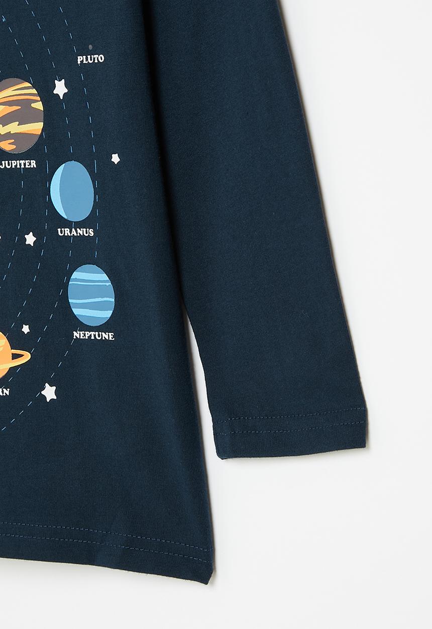 Pop Candy - Boys space tee - navy
