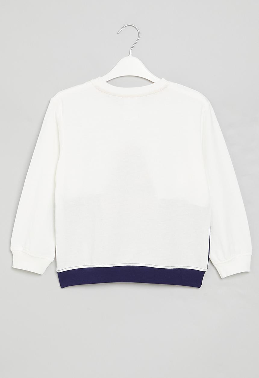 Pop Candy - Boys sweatshirt - blue & white