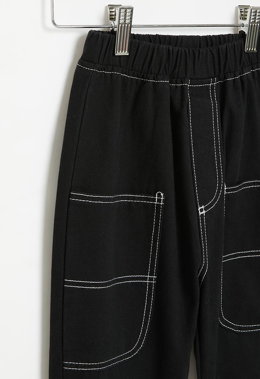 Pop Candy - Cuffed pants - black