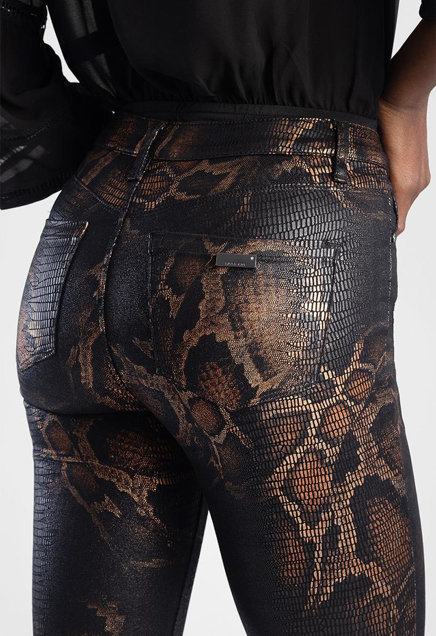 SISSY BOY - Bronze babe: axel skinny with snake print - multi