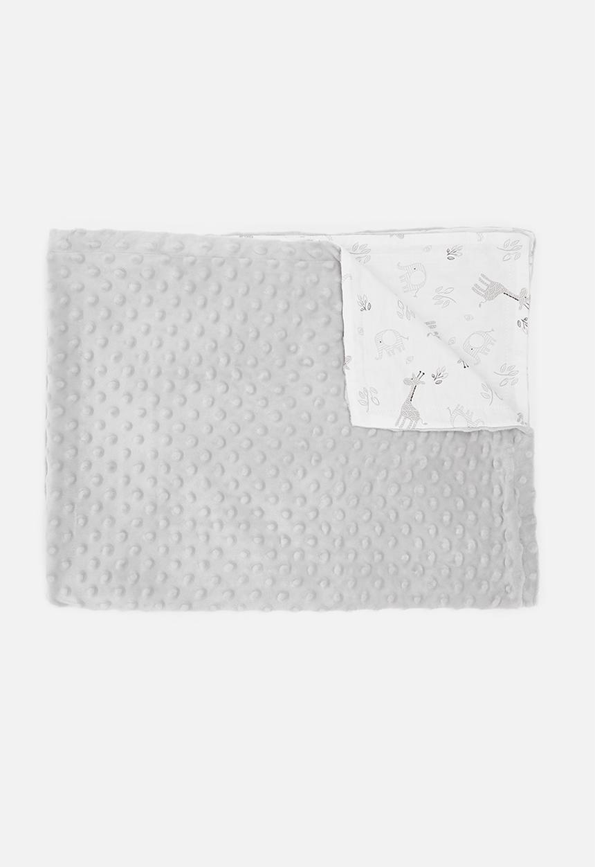 Pop Candy - Baby printed blanket - white & grey