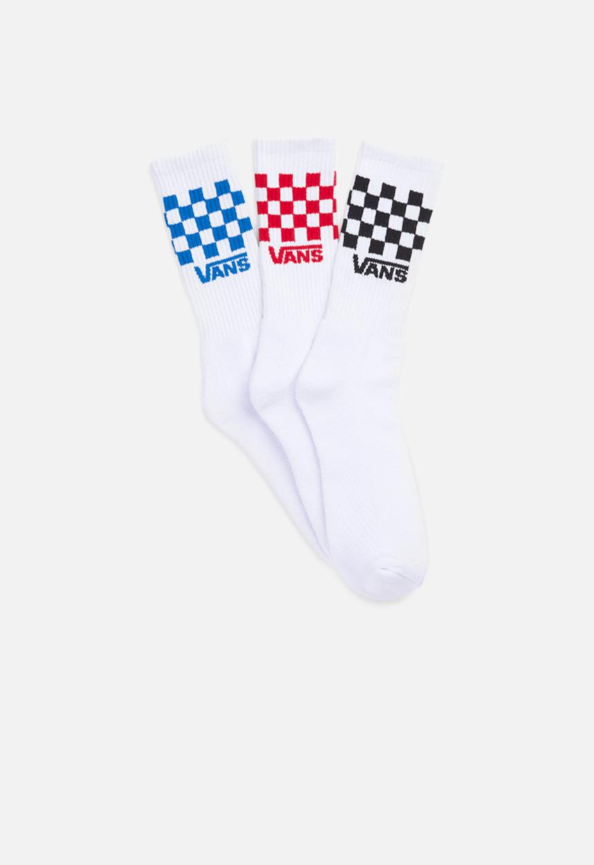 Vans - By check socks (1-6 3pk) - white