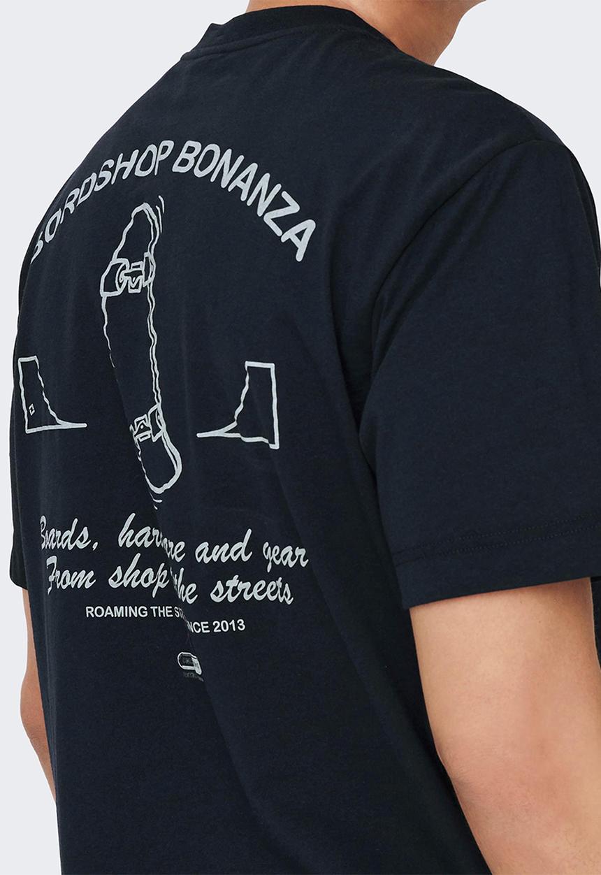 Only & Sons - Onspacman reg short sleeve tee - black