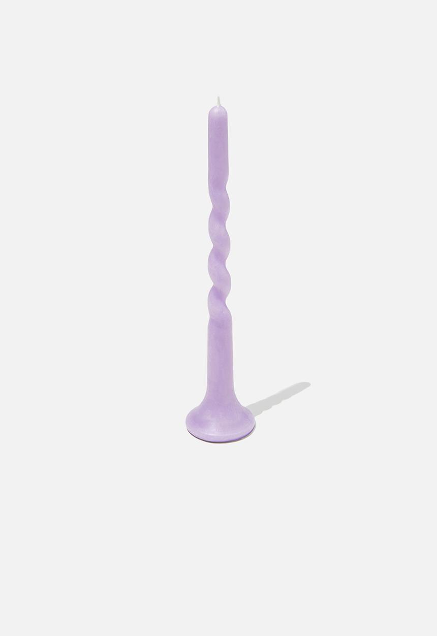Typo - In a twist candle - pale lilac twist