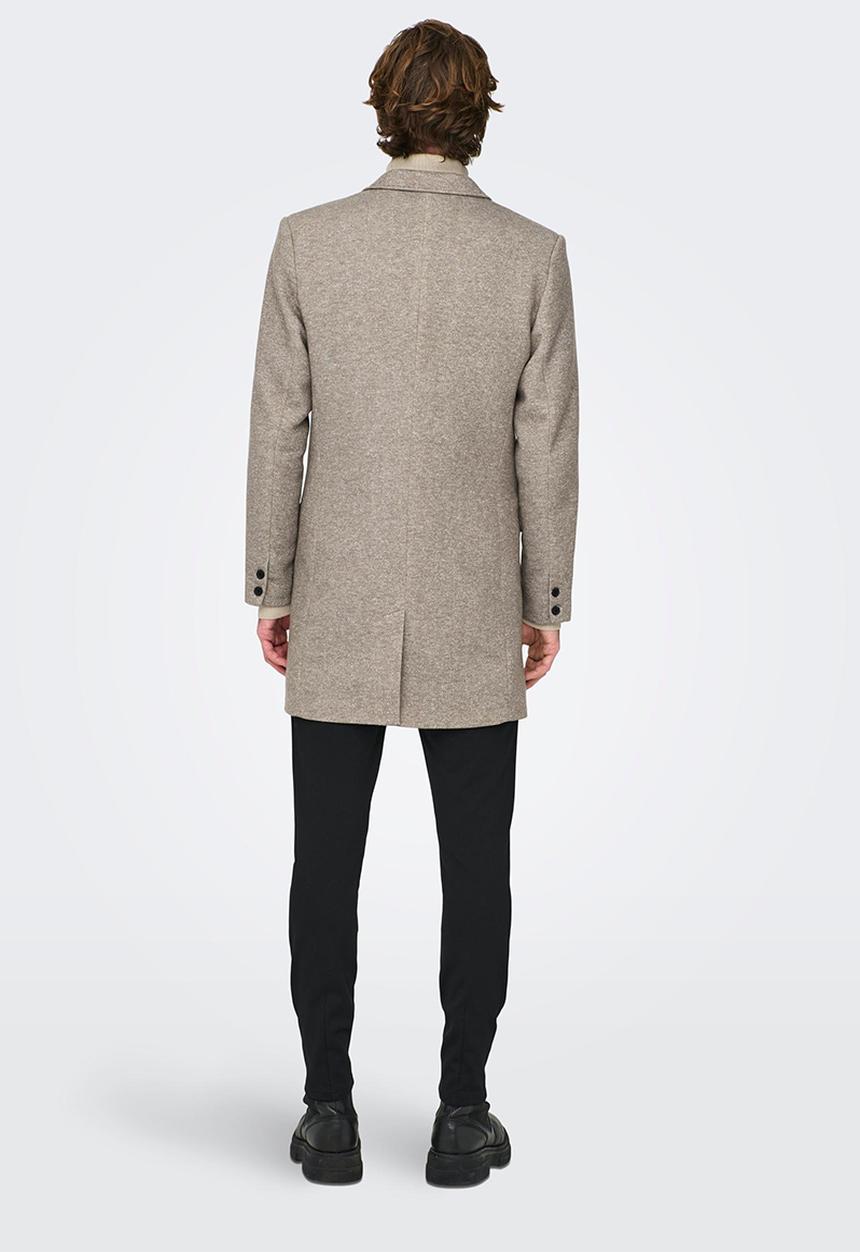 Only & Sons - Julian king coat - walnut