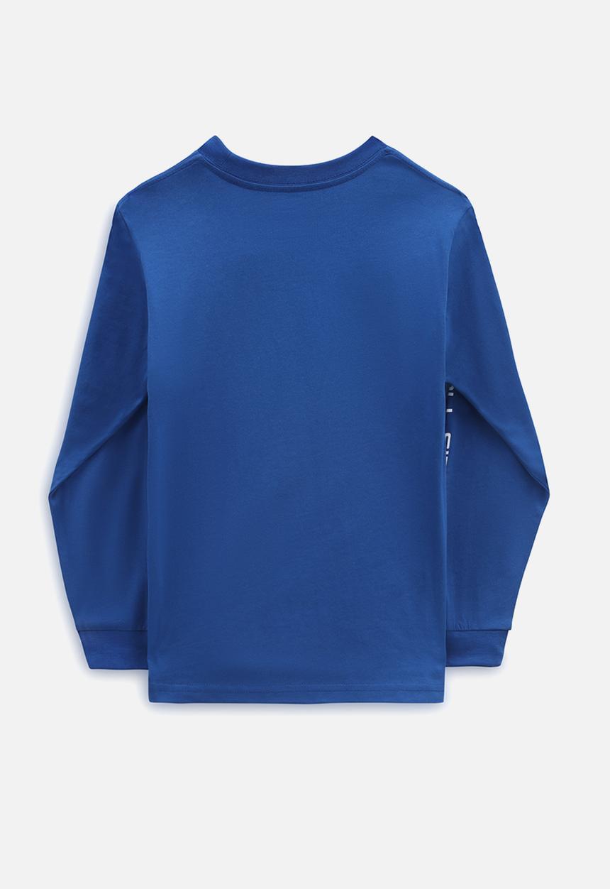 Vans - Reflective checkerboard flame long sleeve - true black