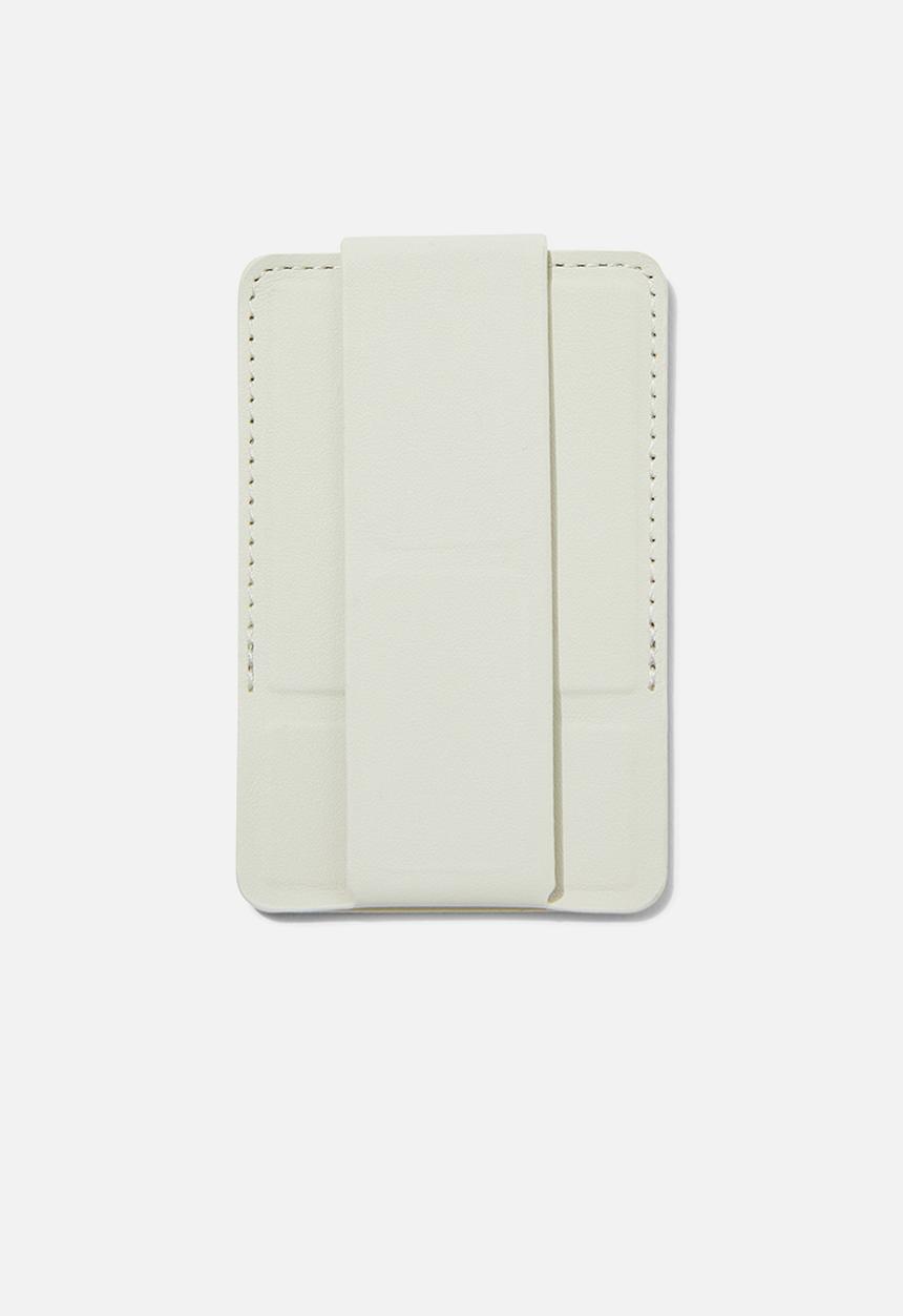 Typo - Fold out phone stand - ecru