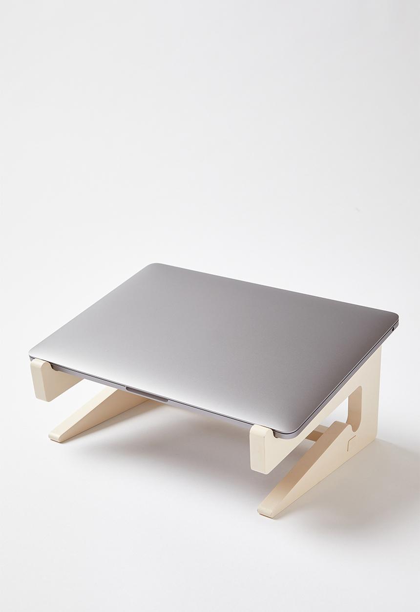 Typo - Collapsible laptop stand - ecru