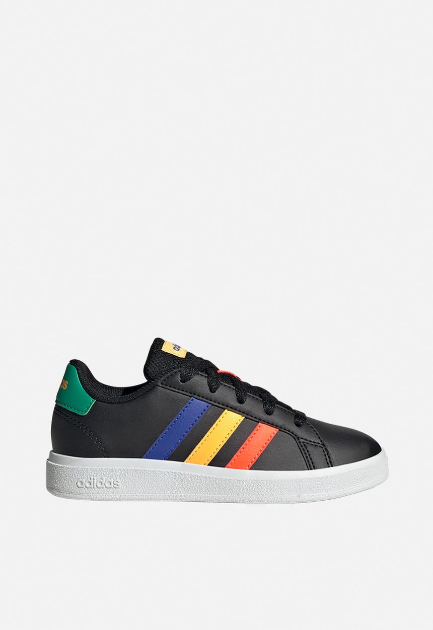 adidas Performance - Grand court 2.0 k - core black/lucid blue/court green