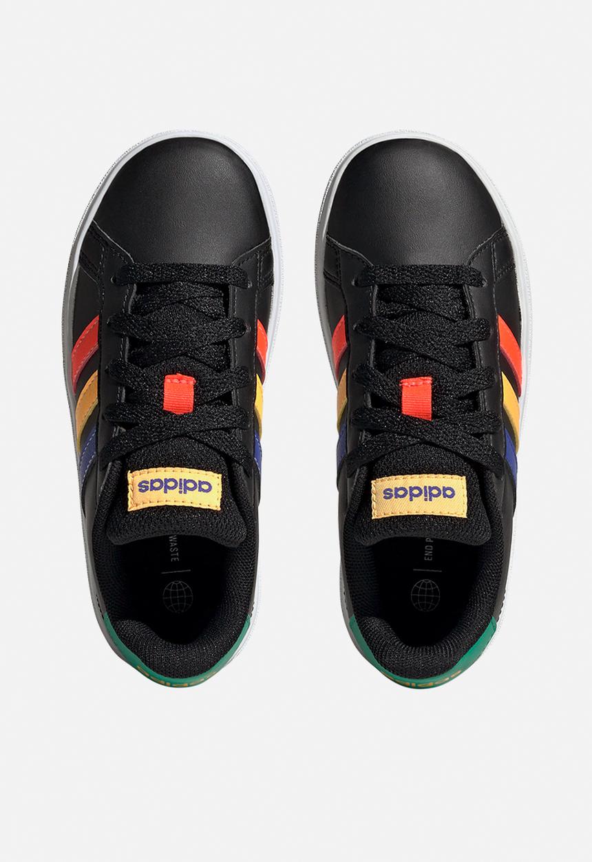 adidas Performance - Grand court 2.0 k - core black/lucid blue/court green